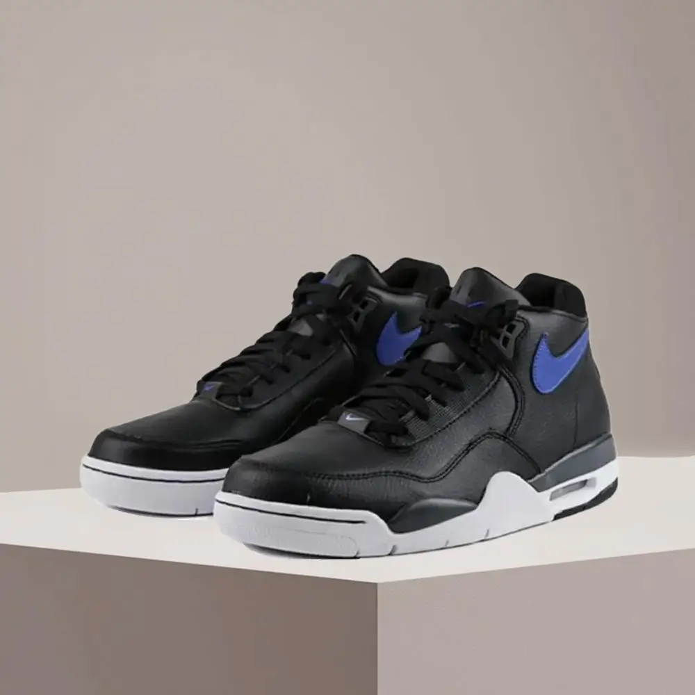 

Nike Flight Legacy Mid-Top Retro Basketball Shoes with Slip-Resistant, Durable, and Cushioned Construction - Unisex BQ4212-003