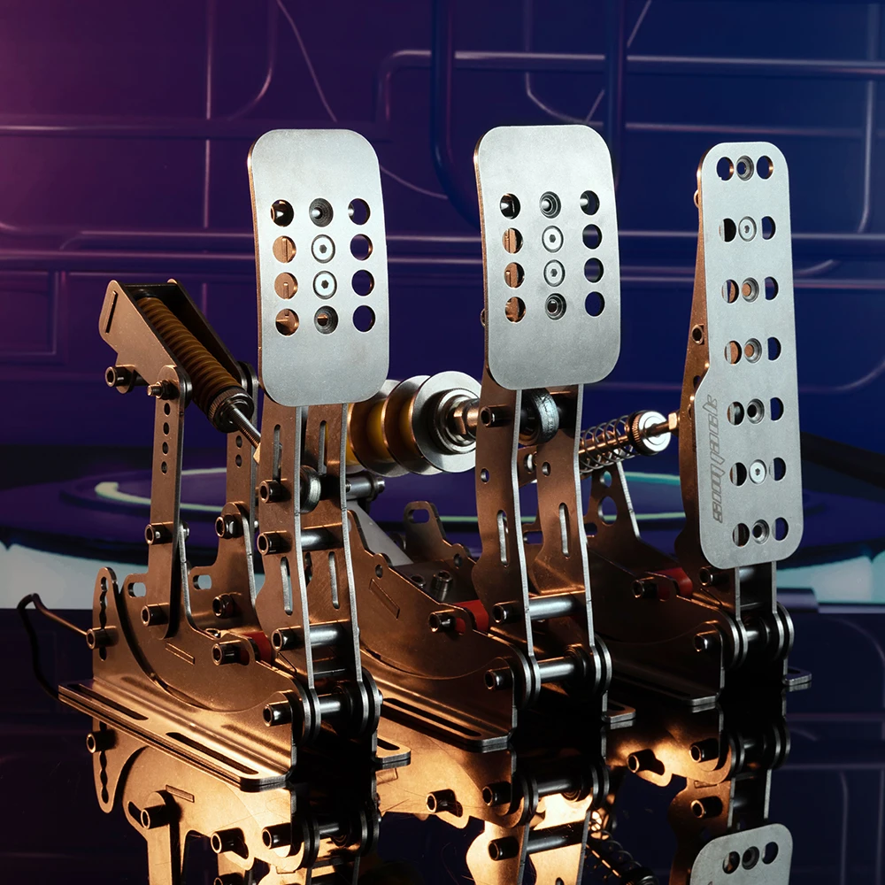 

Simjack UT Sim Racing Pedals for G29/G27/G25 T500 High-performance Adjustable Racing Simulator Pedal Set Stainless Steel Silver