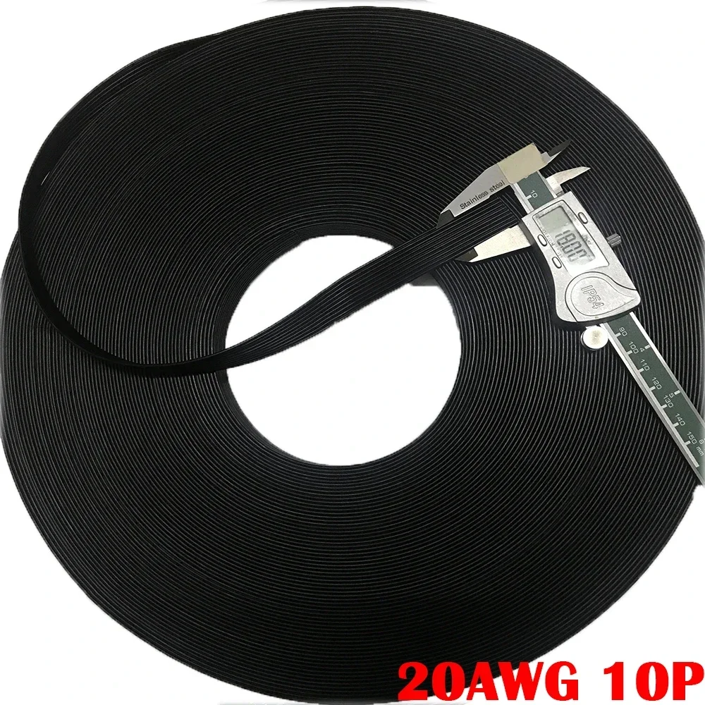 Silico Rubber Wire 20 22 24 26 28 30AWG 2P 3P 4P 5P 6P 8P10P 14P Power Cable Multi-core  Parallel Wire Test Kable