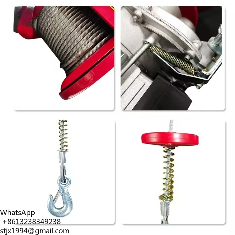 Беспроводной пульт дистанционного управления, микроэлектрическая таль, 220 В, тросовая таль PA200-1000 кг, бытовой небольшой кран, кран