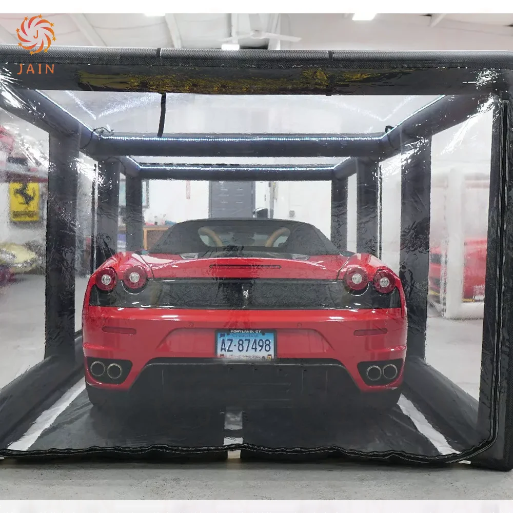 Waterproof Inflatable Show Car Garage,Inflatable Display Car Cover,Inflatable Clear Car Garage Capsule Tent Exhibition, Rental