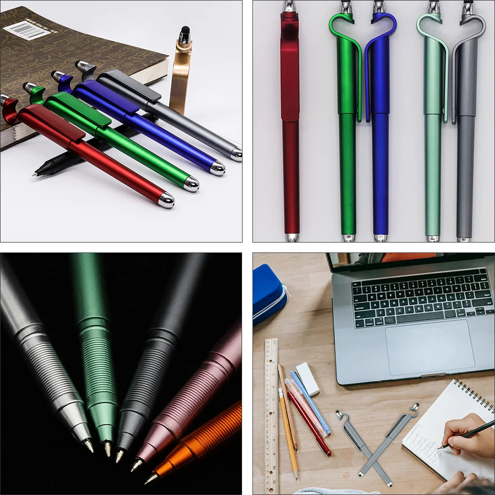 

Mobile Phone Holder Ball Pen Multipurpose Stationery Sign Pens Cellphone Stand Students Touch Screen Gel