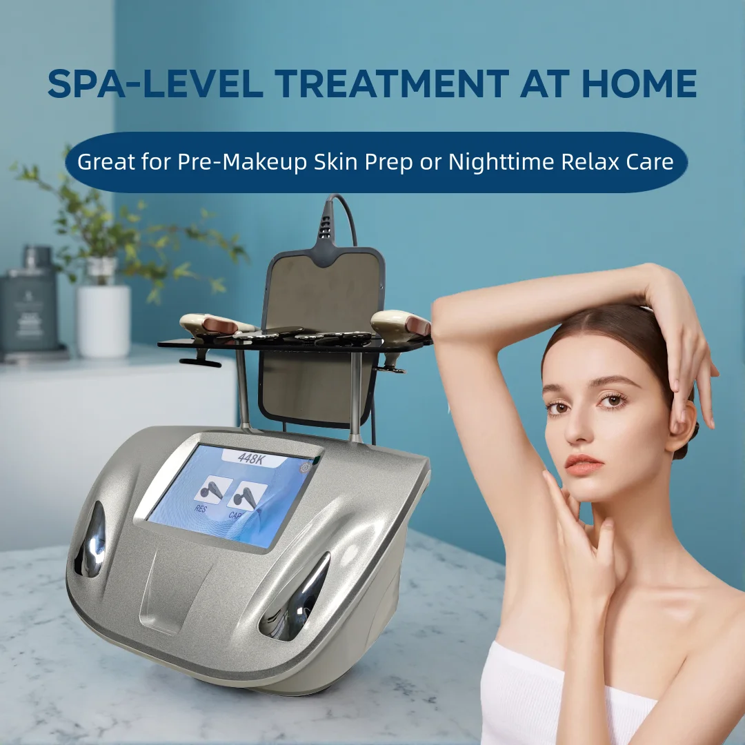 Portable INDIBA 448KHz RF Device for Face Body Skin Tightening Lifting Anti Aging Rejuvenation Home Salon Beauty Machine Use