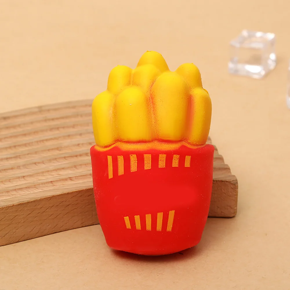 1pc Random Style Simulated Cola Burger Soft Pinch To Relieve Daily Tension Stress Decompress Fidget Decoration Kitchen Gift Toy. view 3