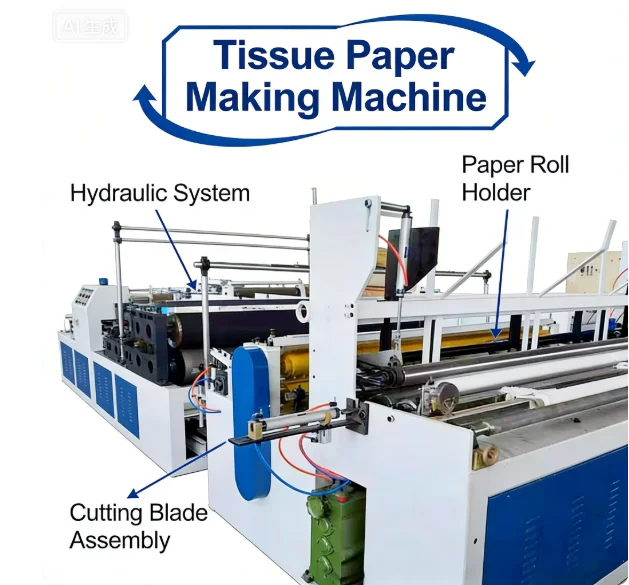 YG Customized Automated Toilet Tissue Paper Manufacturing Machine For Large-Scale Facilities