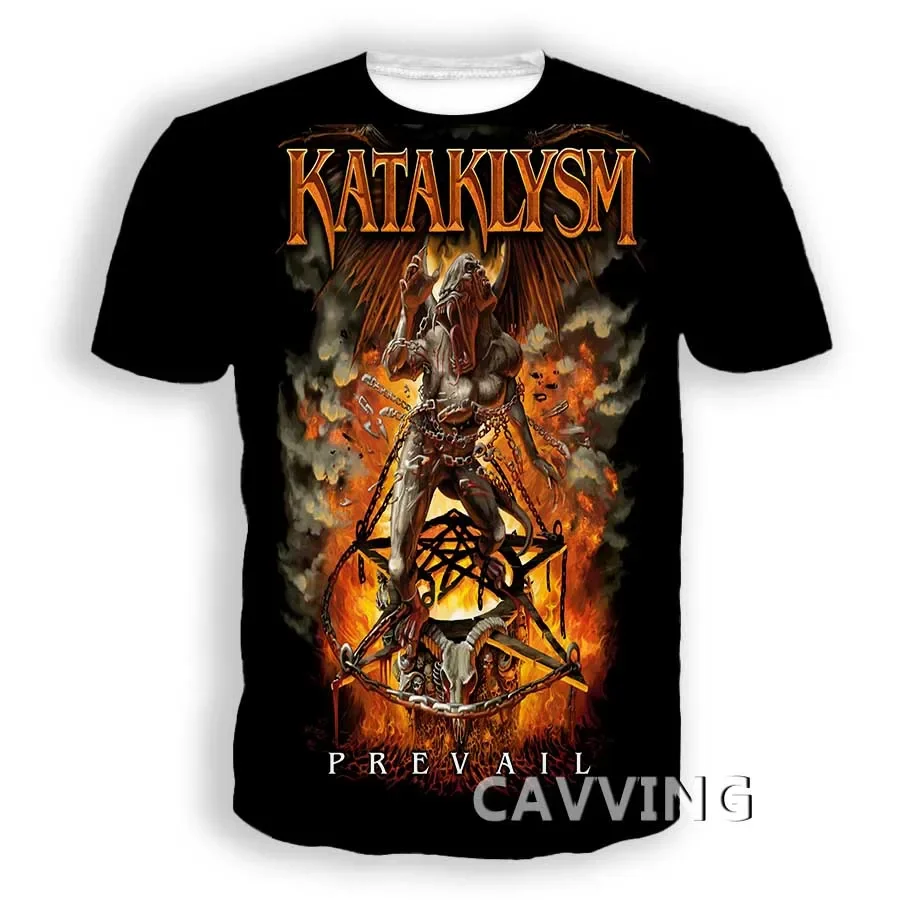 New Fashion Women/Men's 3D Print Kataklysm Band  Casual T-shirts Hip Hop Tshirts Harajuku Styles Tops Clothing