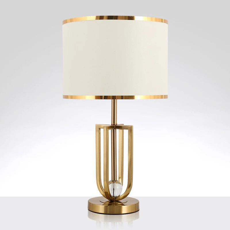 

Creative Luxury Nordic Personalized Bedside Lamp Metal Tables Lamp Villa Living Room Post-Modern Study Desk Lamp ﻿