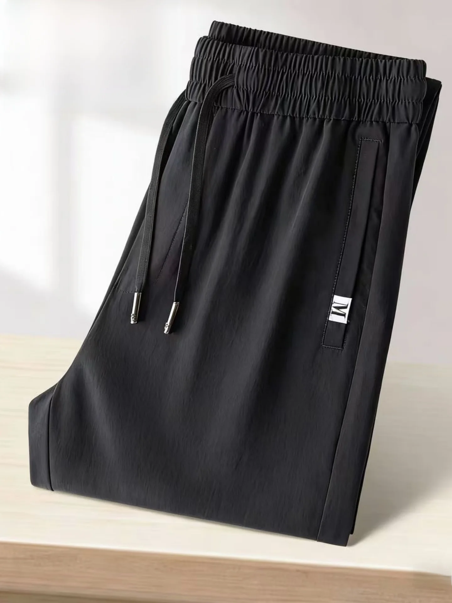 

Мужские повседневные брюки TUCANO: летние, тонкие, прямого кроя, свободные, с эластичным поясом на шнурке, простые, дышащие, из полиэфирного волокна