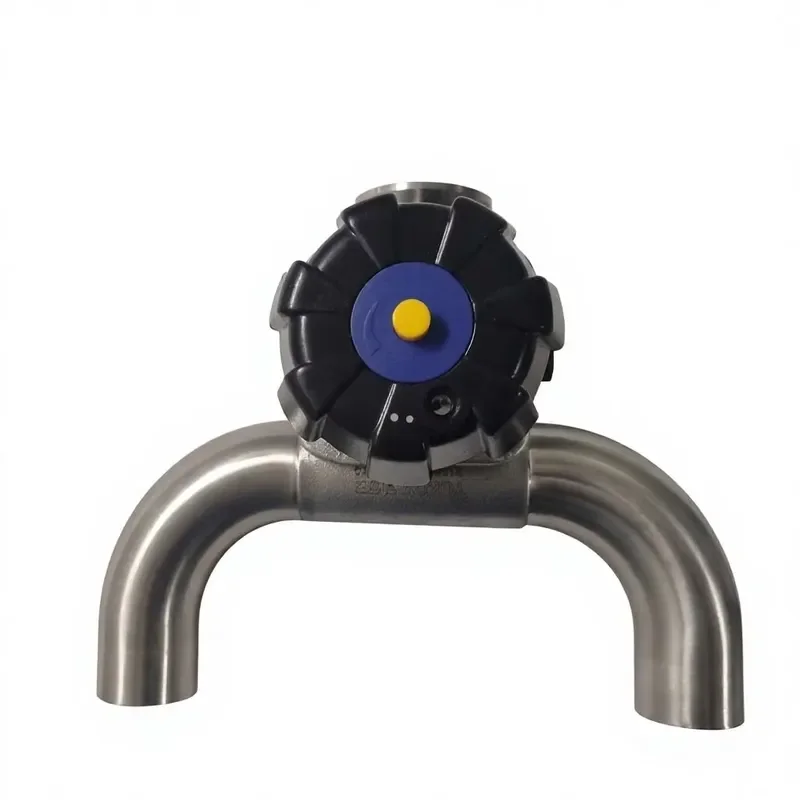 316L SS Manual Sanitary Diaphragm Valve U-Type Weld End Design for Pharma and Food Processing Pipelines Sanitary Diaphragm