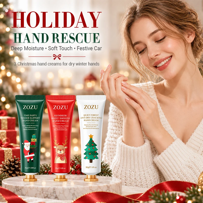 Christmas Gift Hand Cream,Long Lasting Hydration,Nourishes and Cares for Hands Body,Prevents Dryness & Cracking in Autumn Winter