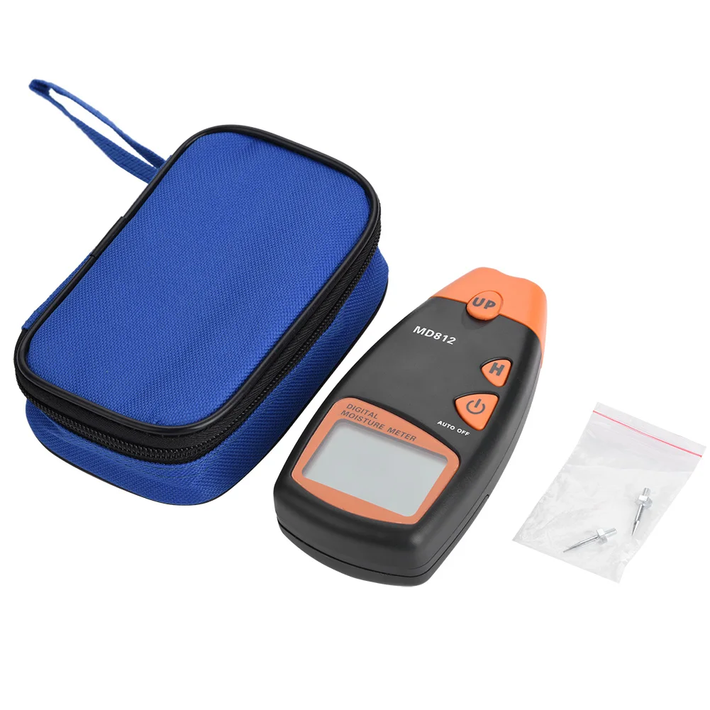 Humidity Tester MD812 Digital LCD 2/4 Pin Wood Moisture Meter Tester Timber Hygrometer Humidity Detector Wood Moisture Meter