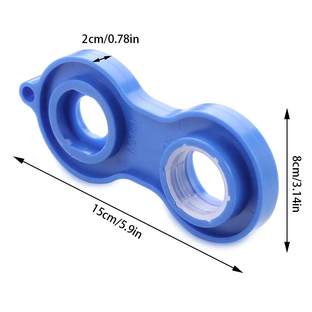Aerador De Torneira De Plástico Universal, Filtro De Respingo, Instalar Chave Inglesa, Chave De Reparação, Azul e Laranja, Acessórios Para