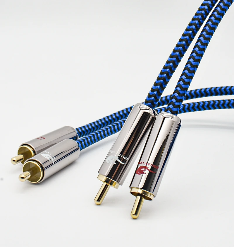 Audiophile Dual RCA Audio Cable for Amplifier Subwoofer Speaker Car DVD 2RCA to 2RCA Shielding Cable 1M 2M 3M 5M 8M 10M
