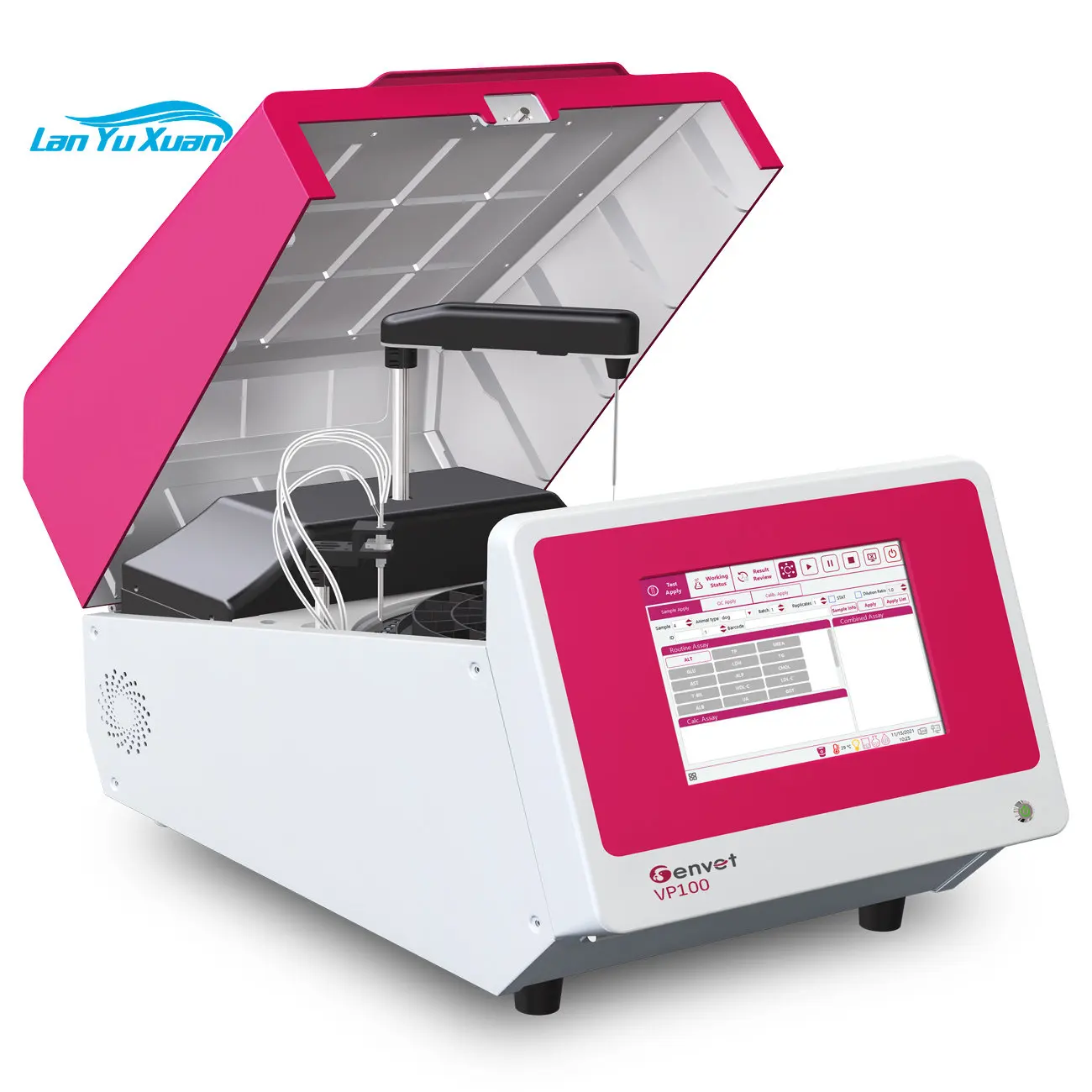 VP100 Genvet Full Automated Chemistry Analyzer Vet Use High Throughput Benchtop Biochemistry Analyzer