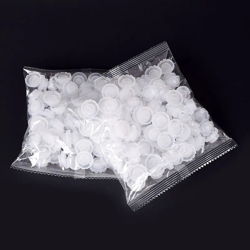100 unids/bolsa pestañas postizas flor anillo taza injerto flujo rápido sol flor pegamento taza pegamento para pestañas soporte herramienta de maquillaje