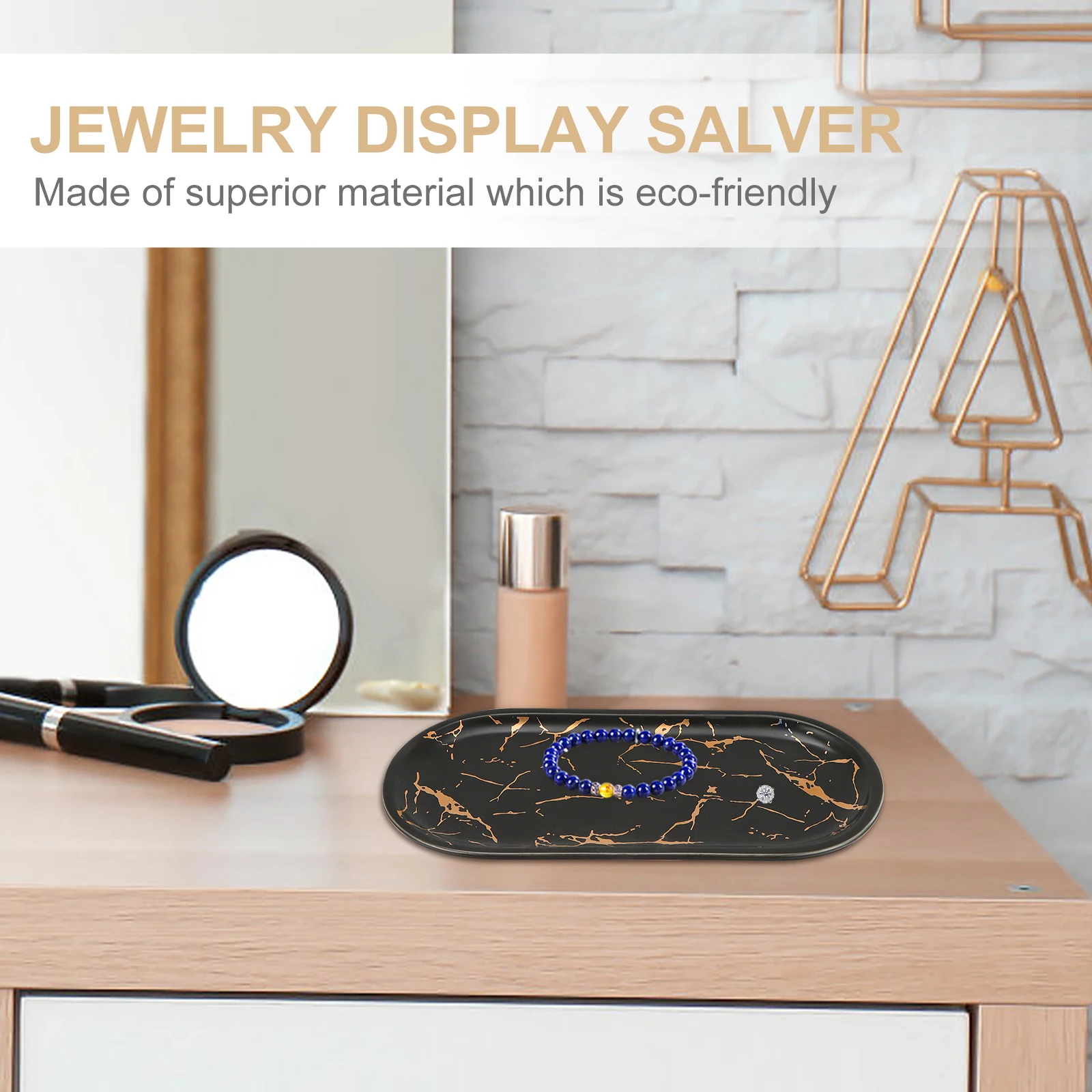 

1Pcs Ceramic Food Dish Elegant Marbled Design Smooth Lines Minimalist Industrial Style Serving Plate for Sushi Desserts Jewelry