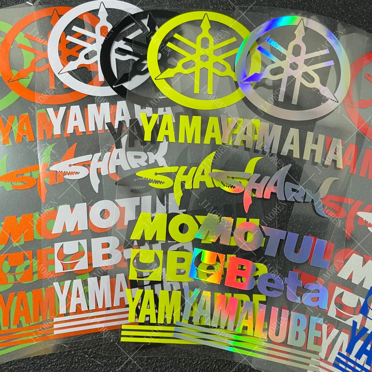 Vinyl Reflective Yamaha Sticker Motorcycle Helmet Decal Letter Logo Tank Stickers Kit Yzf R1 R3 R15 R6 Mt07 Mt09 Tmax Nmax Xmax