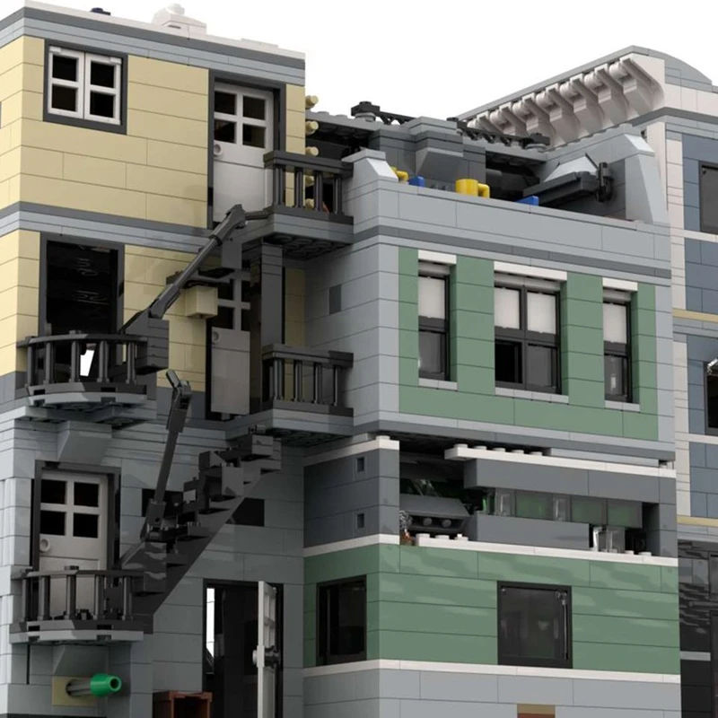 Populaire filmmodel Moc Bouwstenen Place Du Forum Model Technologie Blokken Assemblage Kerstcadeau Bouw Speelgoed DIY-sets