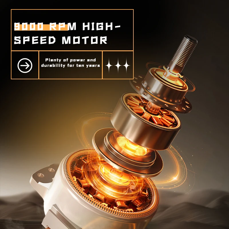 ماكينة قص الشعر الكهربائية الاحترافية 9000 دورة في الدقيقة من Kemei، ماكينة تشذيب الشعر القابلة لإعادة الشحن، أداة قص الشعر للرجال قابلة للتعديل KM-1890