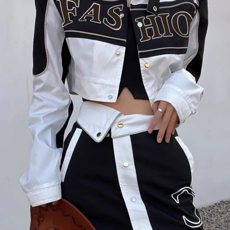 Honkbaljassen Meisjes Geel Dames Lente Knitwear Geavanceerde Effen Gothic Dame Werkplek Rekbaar Mini Middeleeuws Naadloos Stedelijk