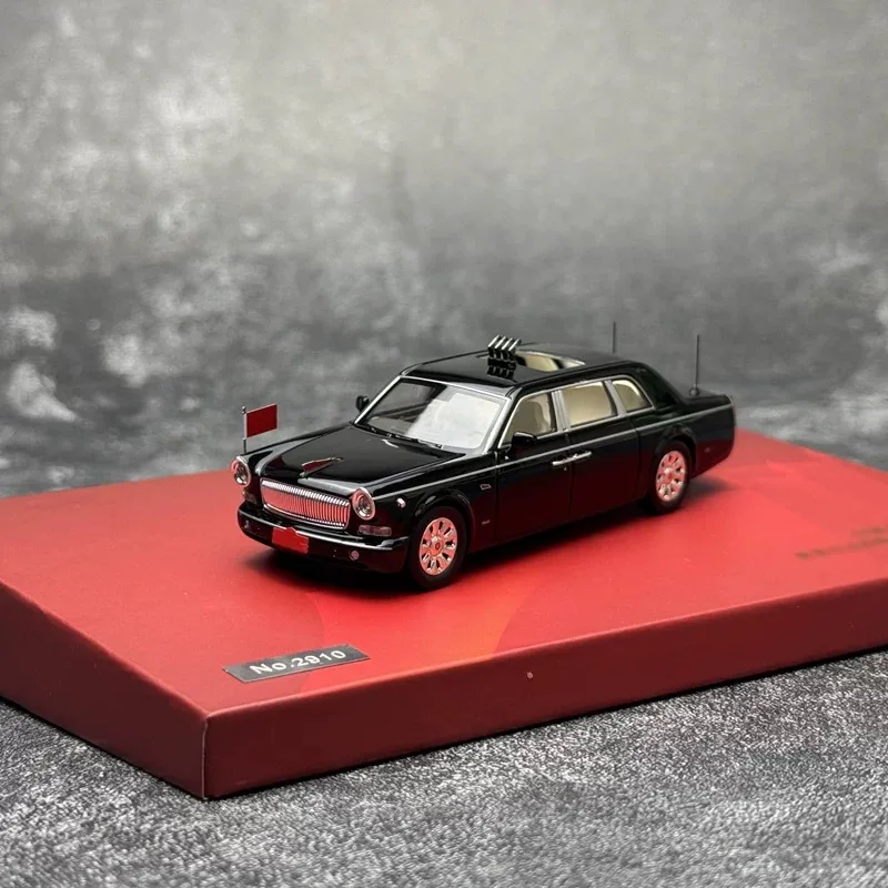 

Diecast AR BOX Realistic 1:64 Scale Hongqi CA7601 Limited Edition Alloy Car Model Collectible Toy Gift Souvenir Display Ornament