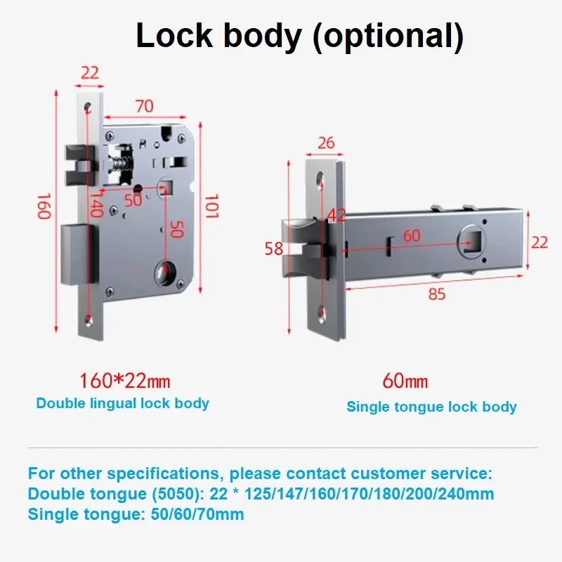 Imagem -04 - Tuya Wifi Smart Door Locks Impressão Digital Senha Cartão ic Chave Nfc Controle Remoto Desbloqueio Remoto Ttlock Trabalhar com o Google Alexa