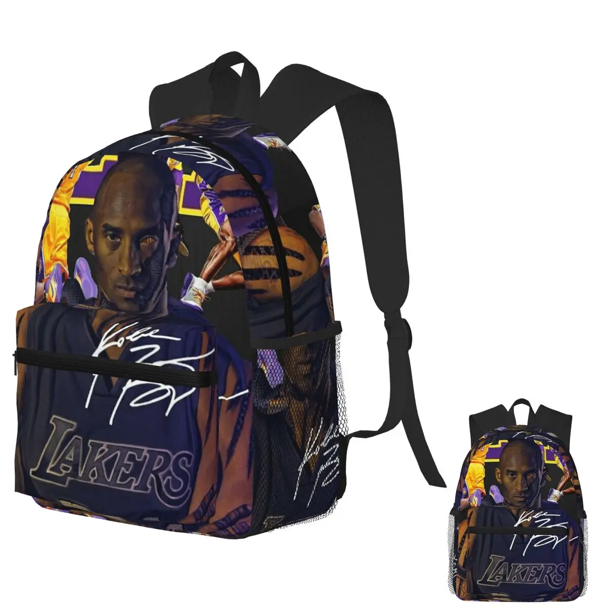 

Basketball Kobe Bryant Student Backpack School Bag Hiking Travel Daypack for Boys Girls Fashion Bookbag Shoulder Bags