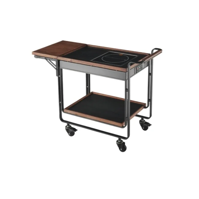 

Hotel Restaurant Catering Service Trolleys with induction cooker /abalone cart