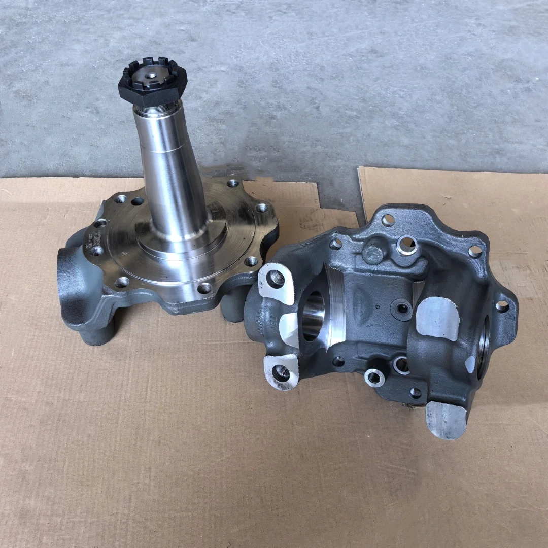 Picture 4: Heavy Trailer Truck Front Steering Knuckle Parts Steering Knuckle Left AZ4095410003 Right AZ4095410004