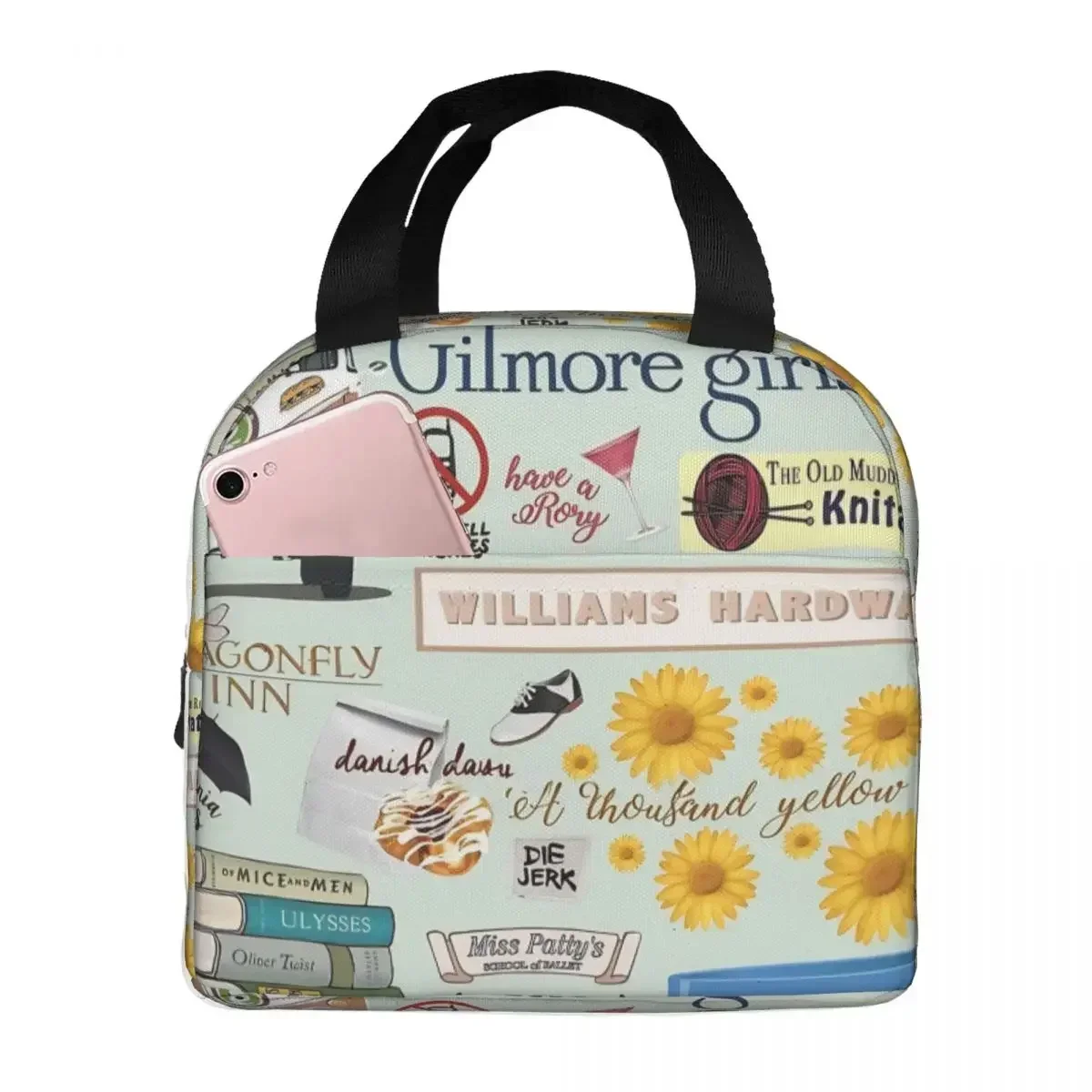 Gilmores Girls TV Movies Insulated Lunch Bag for School Office Portable Cooler Thermal Lunch Box
