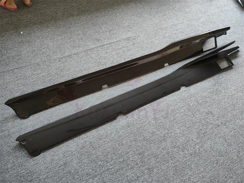 Used for Lamborghini Aventador LP700 LP720 upgrade RZ style carbon fiber side skirts  side skateboard body kit