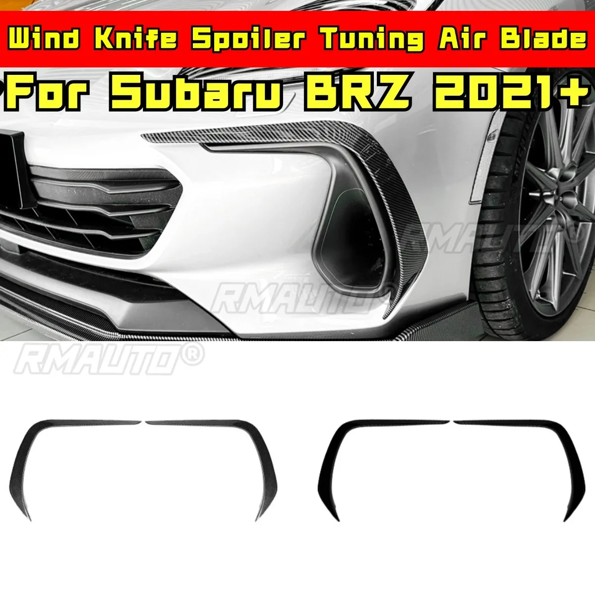 

Для Subaru BRZ 2021 + комплект кузова, ветровой нож, спойлер, тюнинг, воздушное лезвие, передний бампер, боковой разветвитель, автомобильные аксессуары