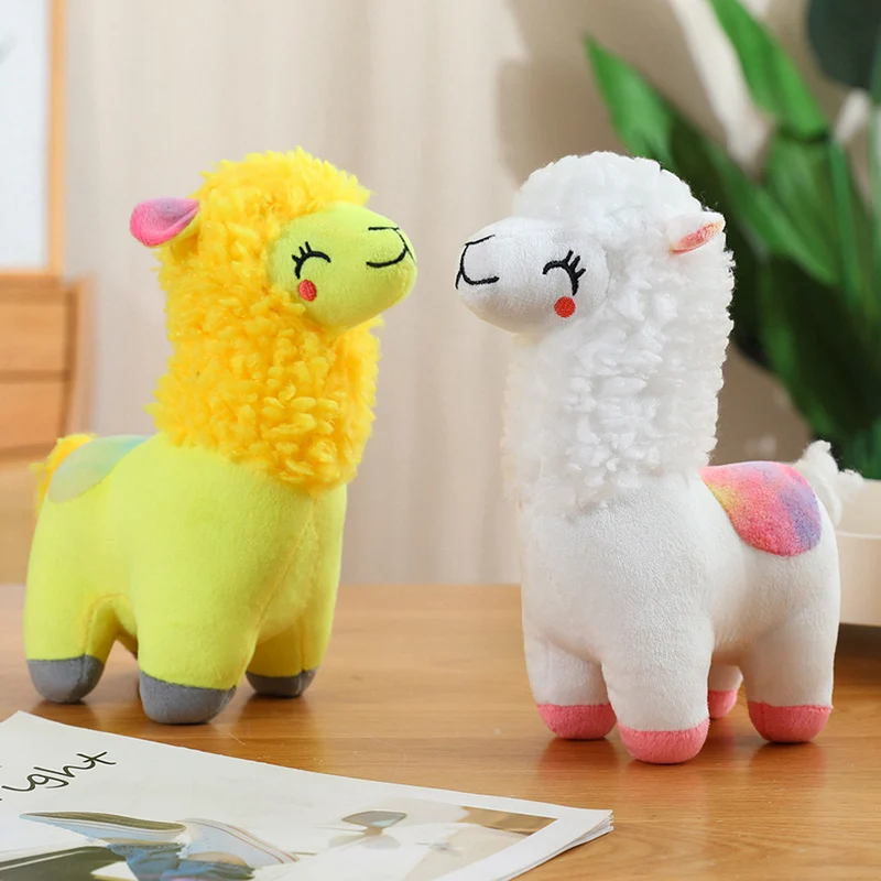 25CM Four Colours Alpacas Plush Toys Stuffed Cartoon Animal Doll New Soft Sheep Doll Home Decor