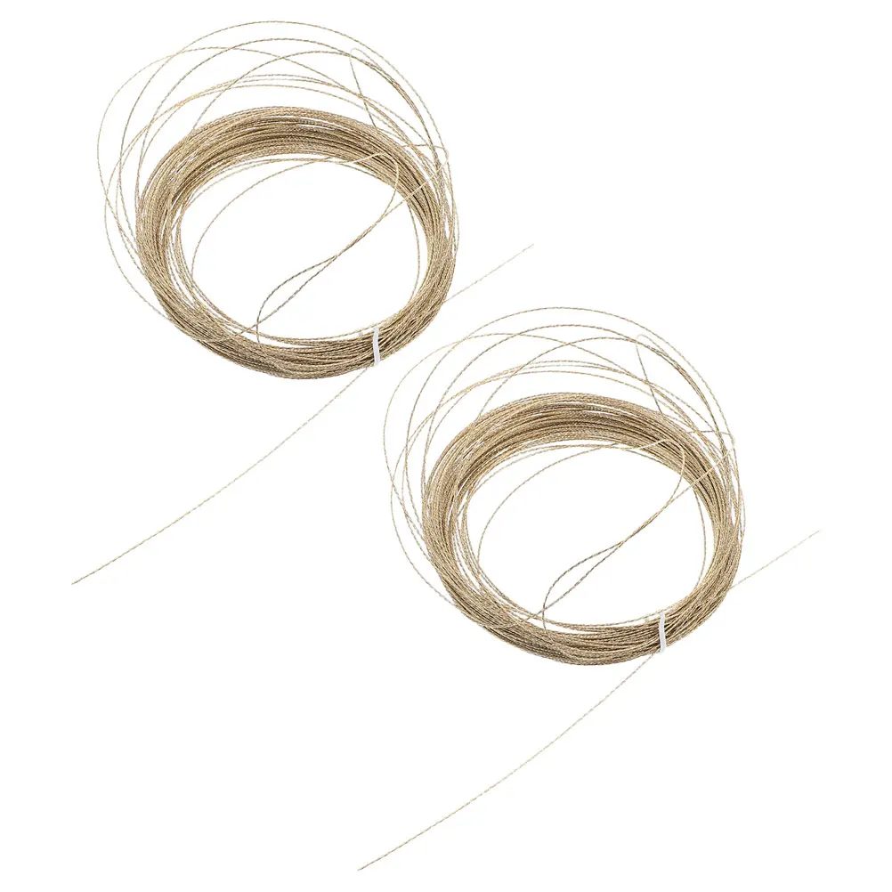 

2pcs Remover Golden Steel Wire Rope Car Kit Auto Glass Cut Out Tool For Windshield Repair Durable Professional Disassembly Tool