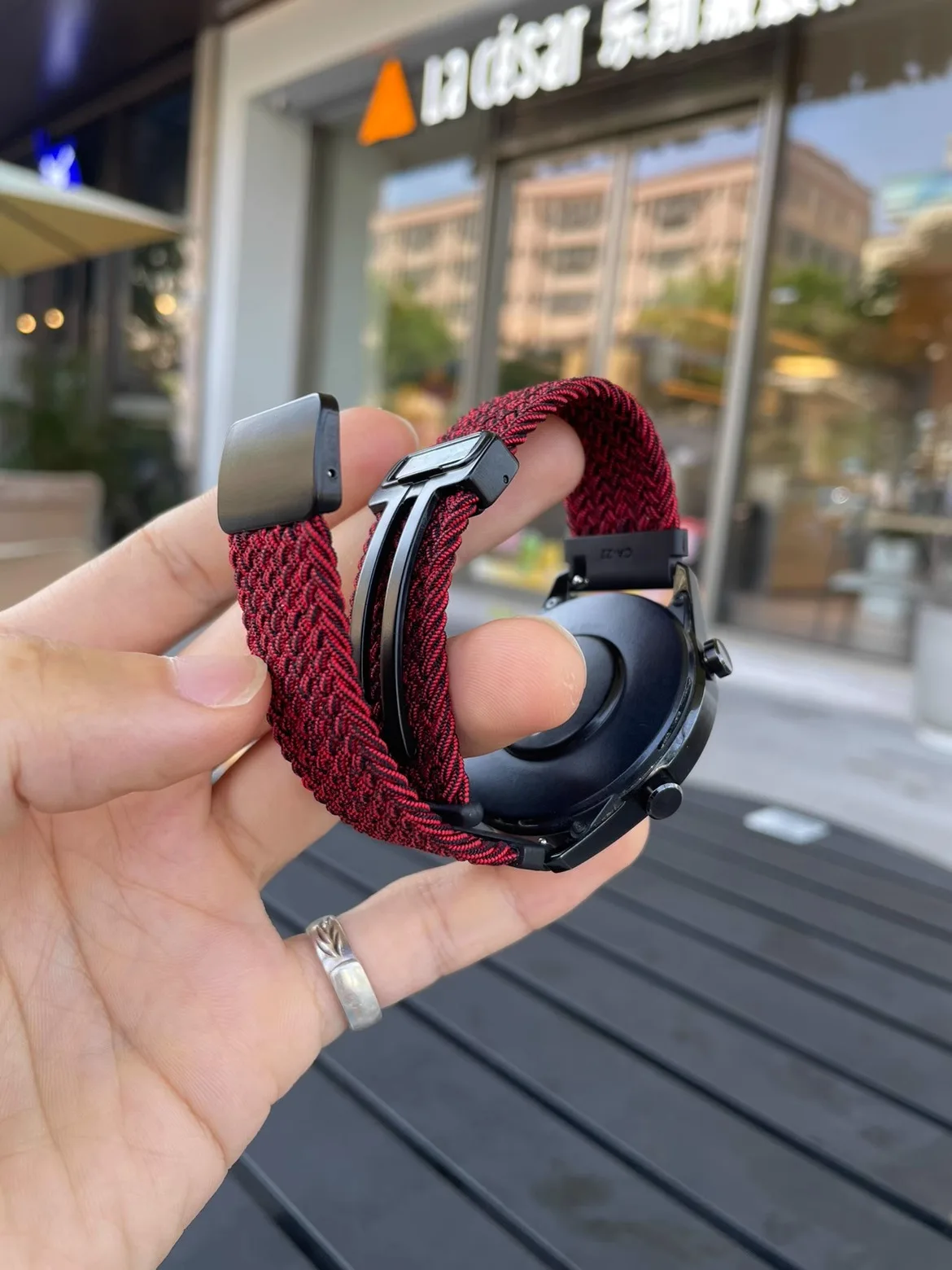 Kake knitting suitable for HUAWEI watch GT4 strap magnetic buckle gt23pro Samsung watch3 Xiaomi autumn and winter