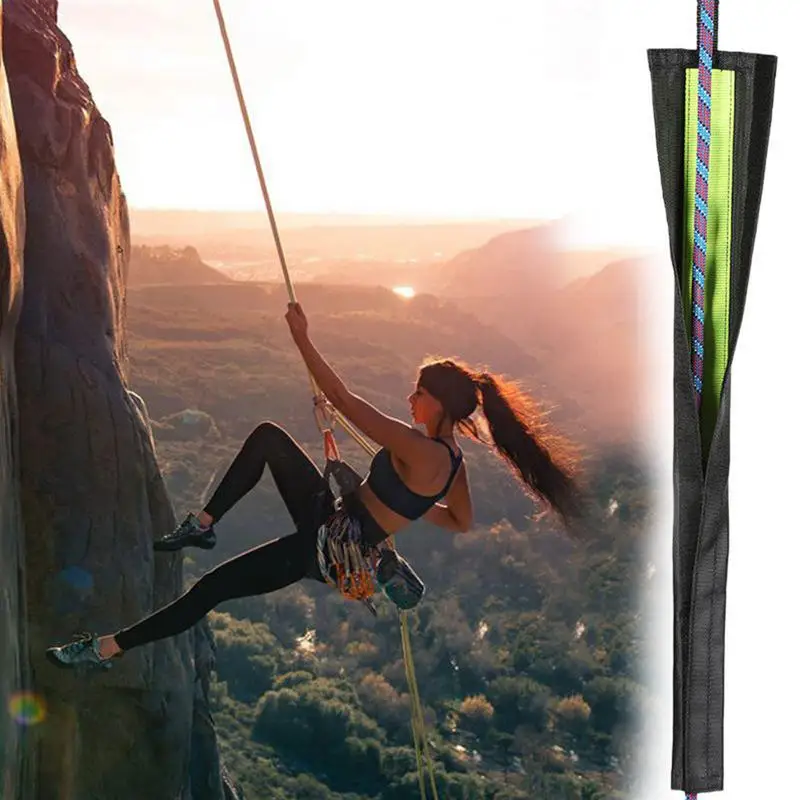 Rope Protector Sleeve Climbing Rope Sleeve Rappelling Abseiling Equipment For Survival Backpacking Outdoor Caving Mountaineering