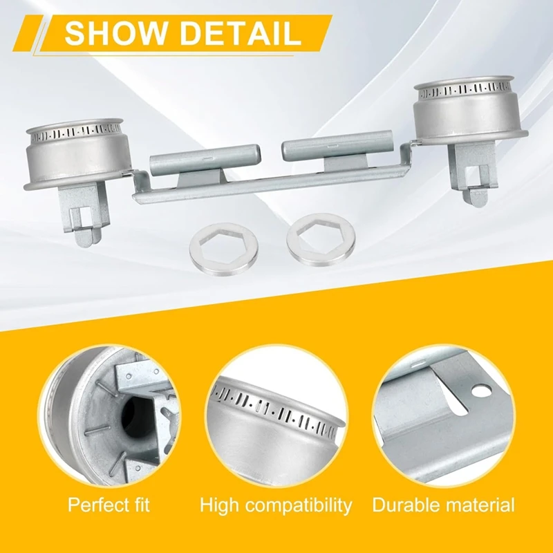 Reemplazo de conjunto de quemador doble de rango de Gas ABDJ-WB16K10026 WB29K17 para quemador de estufa de Gas eléctrico General reemplaza