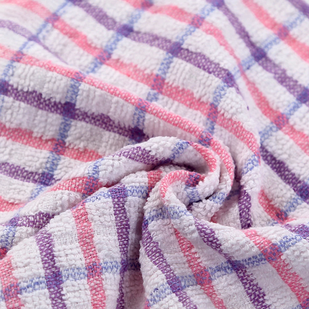 

Absorbent Kitchen Washable Super Absorbent Cotton Dishcloth for Daily Use Lightweight Fast-Drying Tea Towel in Purple