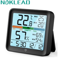 NOKLEAD Indoor  LCD Digital Thermometer Hygrometer Temperature Humidity Meter Sensor Gauge Weather Station For Smart Home Office