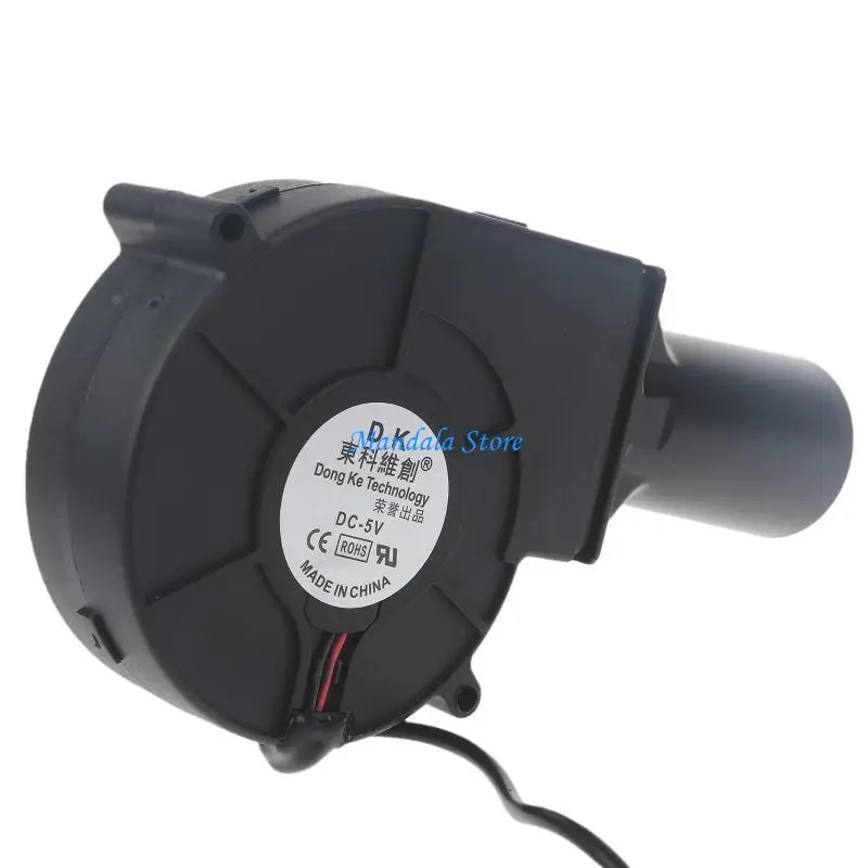 U2JC 5 فولت USB التوصيل جولة لمخرج الهواء منفاخ ارتفاع حجم الهواء في الهواء الطلق شواية باربيكيو مروحة محمولة مع صغيرة #2