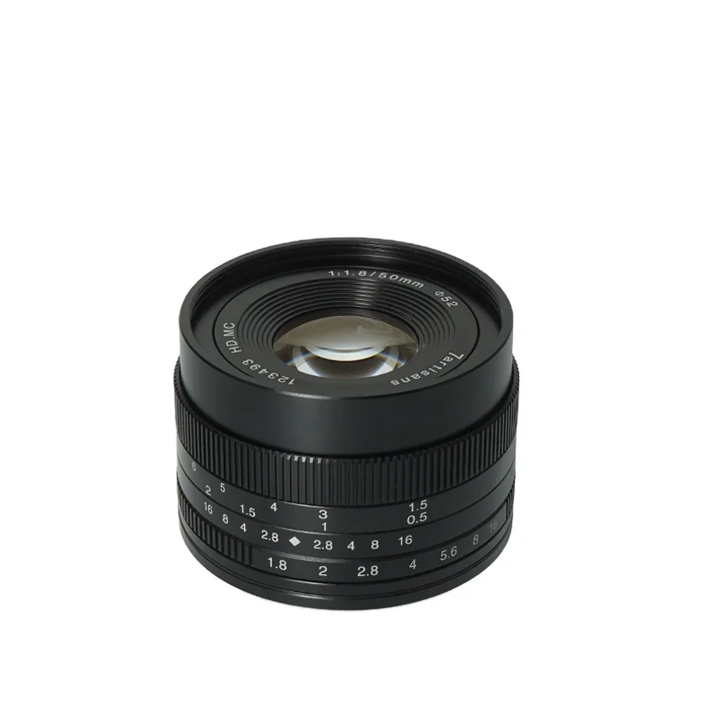 

7artisans Camera Lens 50mm F1.8 Large Aperture Portrait Manual Focus Micro for Canon Mount E-Mount Fuji FX-Amount Camera Lens