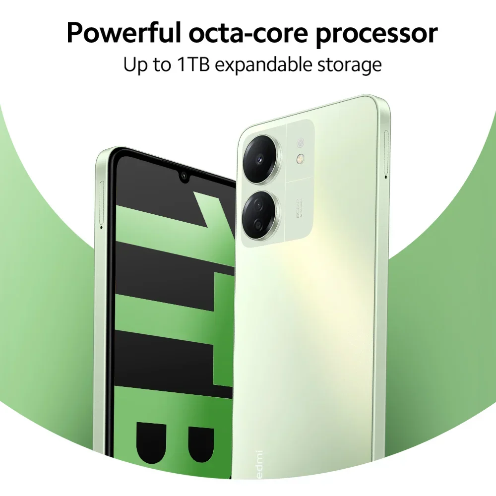 Xiaomi-smartphone Redmi 13C versión Global, 128GB/256GB, pantalla Dot Drop de 6,74 pulgadas, Helio G85 MediaTek, cámara de 50MP + 8MP, batería de