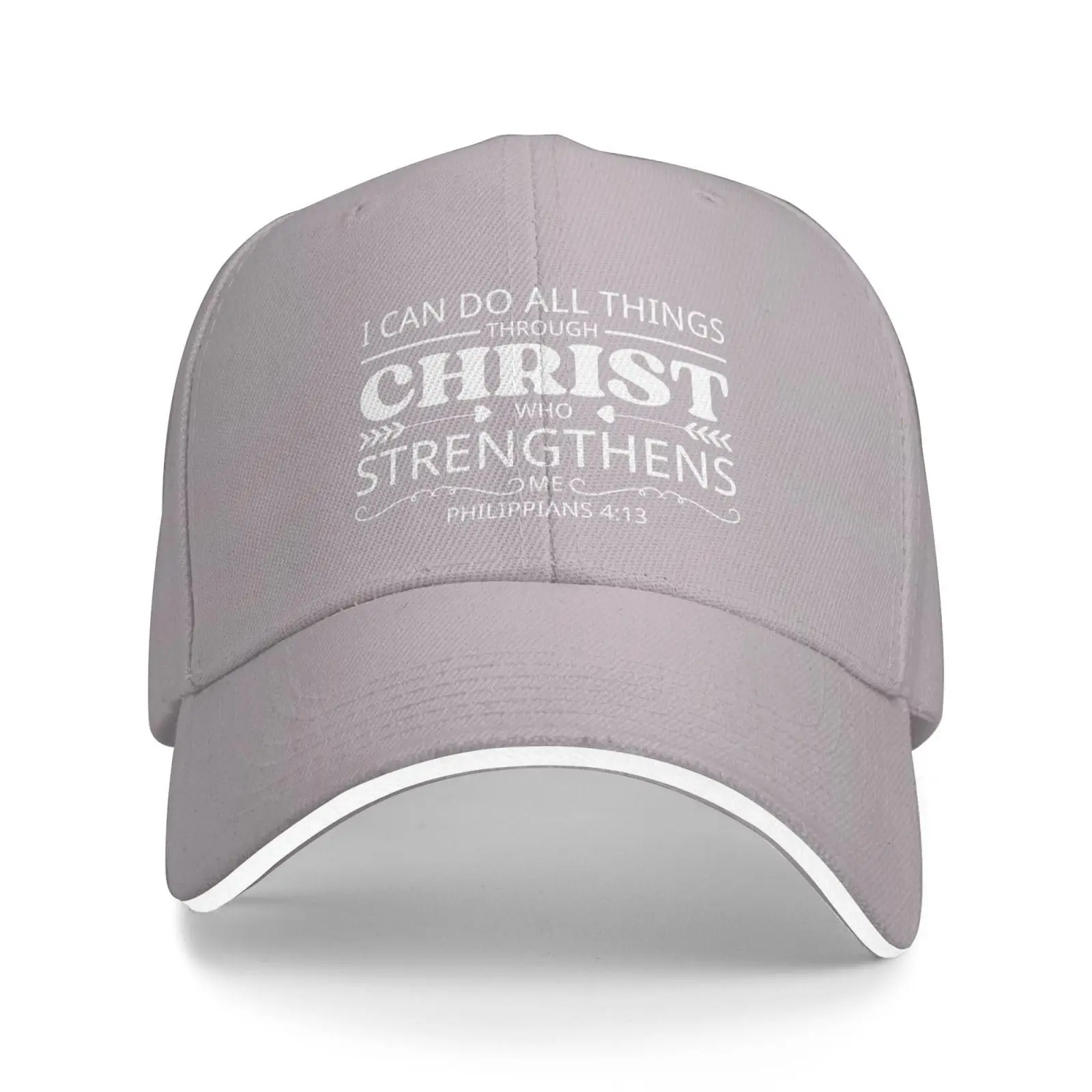 I Can Do All Things Through Christ Who Strengthens Me Hat for Men Women Baseball Cap Trucker Hat