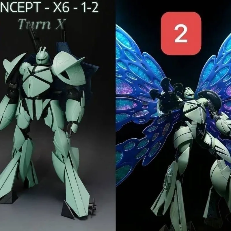 Modèle d'action d'anime HEIMA 1/100 MG Concept-X 6-1-2 Turn X Kits de modèles d'assemblage en plastique squelette de robot modèle en plastique jouet