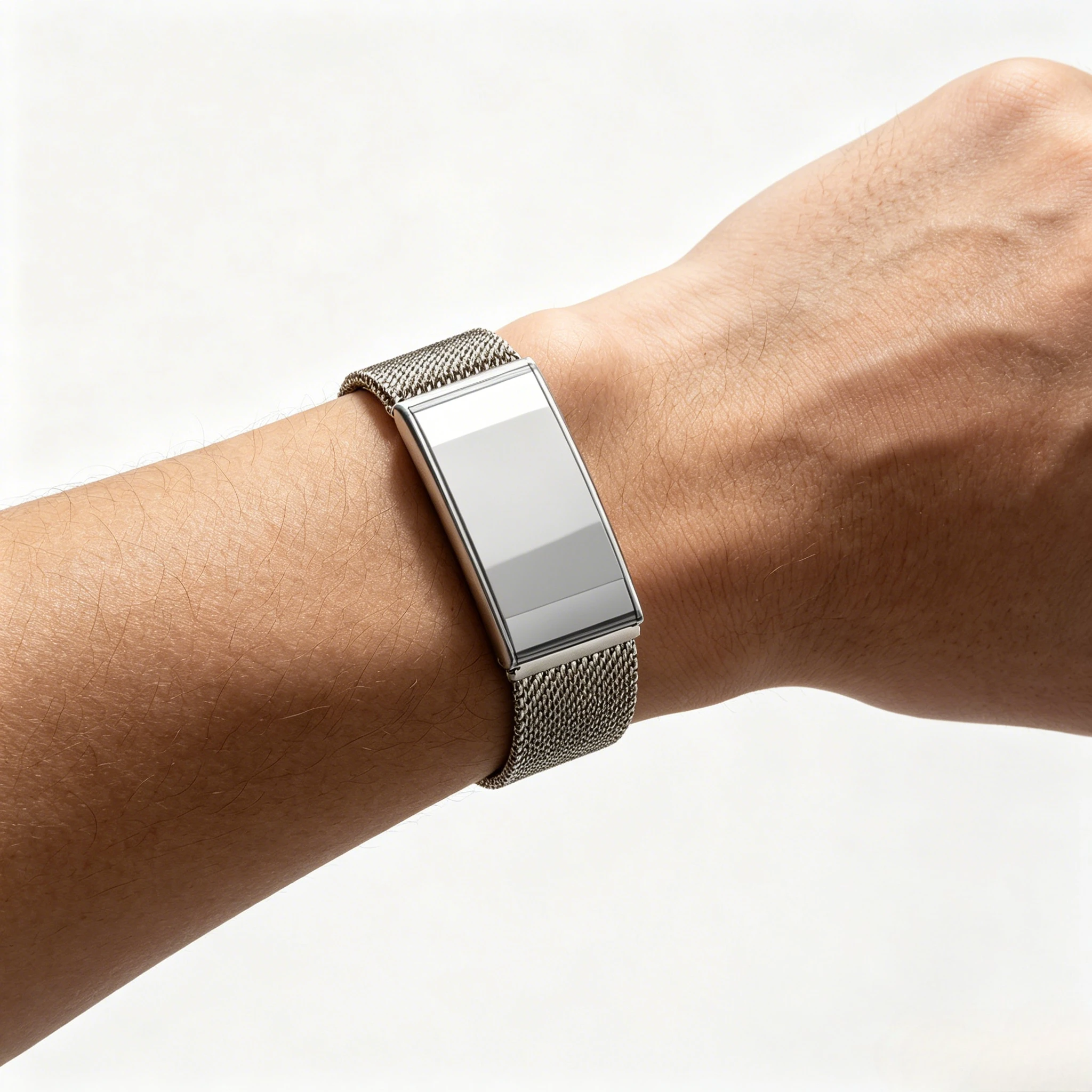 Luxuriöses Titanarmband für Whoop 5.0 Life MG Fallschirmschnallen-Armband für Whoop 5.0 One+Peak Metallband Edelstahlgehäuse