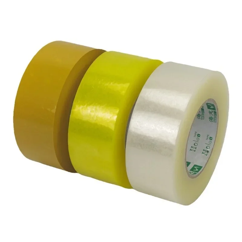 50u Heavy Duty Clear Sealing Tape 45/55mm 50/100/150/200M Large Roll PPWR Packing Tape for Shipping Moving Storage