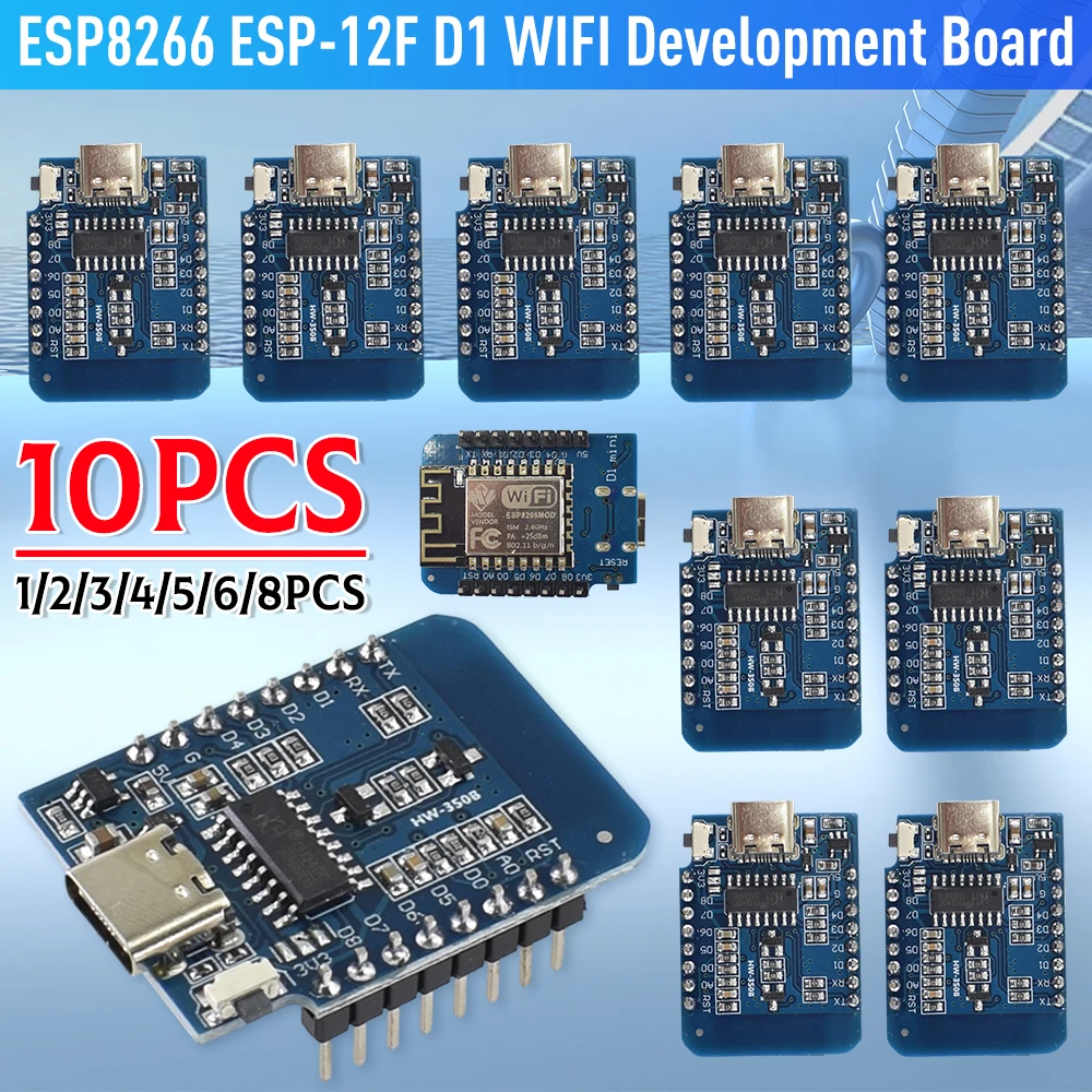 ESP8266 ESP-12F ESP12 CH340G WeMos D1 Mini Module Nodemcu D1 Mini WiFi Development Board Micro USB 3.3V Based On Digital Pin