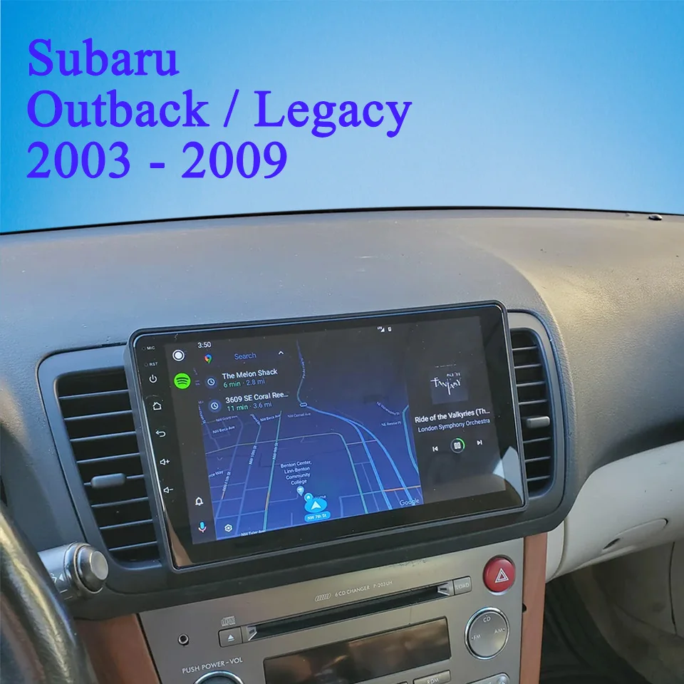 128GB Android 14 Autoradio Multimedia DVD Cassette PC Tablet For Subaru Outback Legacy 2003 2005 2007 2009 With 4G Sim Carplay