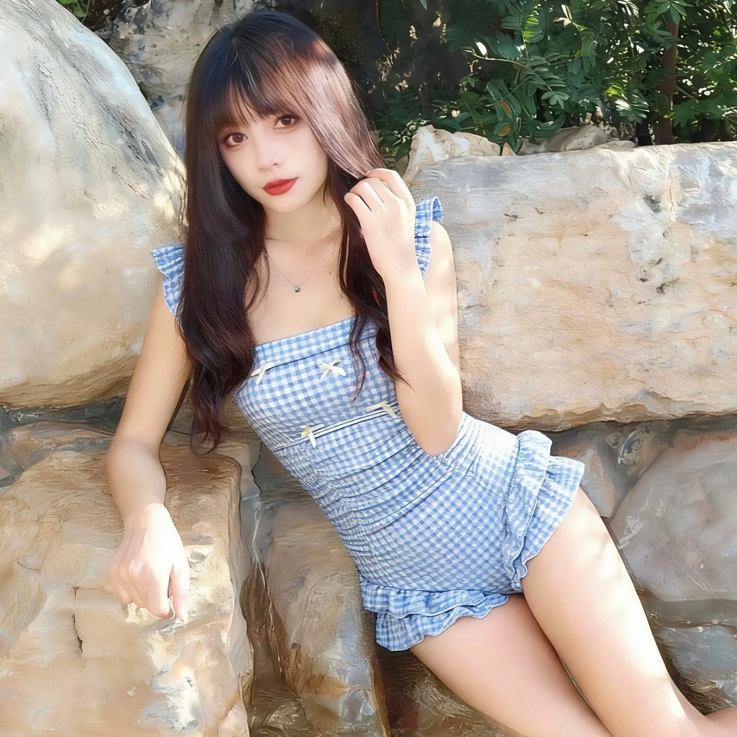 

Купальник-боди Sweet Sle Rainbow Plaid Svel Thermal Vaion, цельный, корректирующий, повседневный, женский, эксклюзивно онлайн