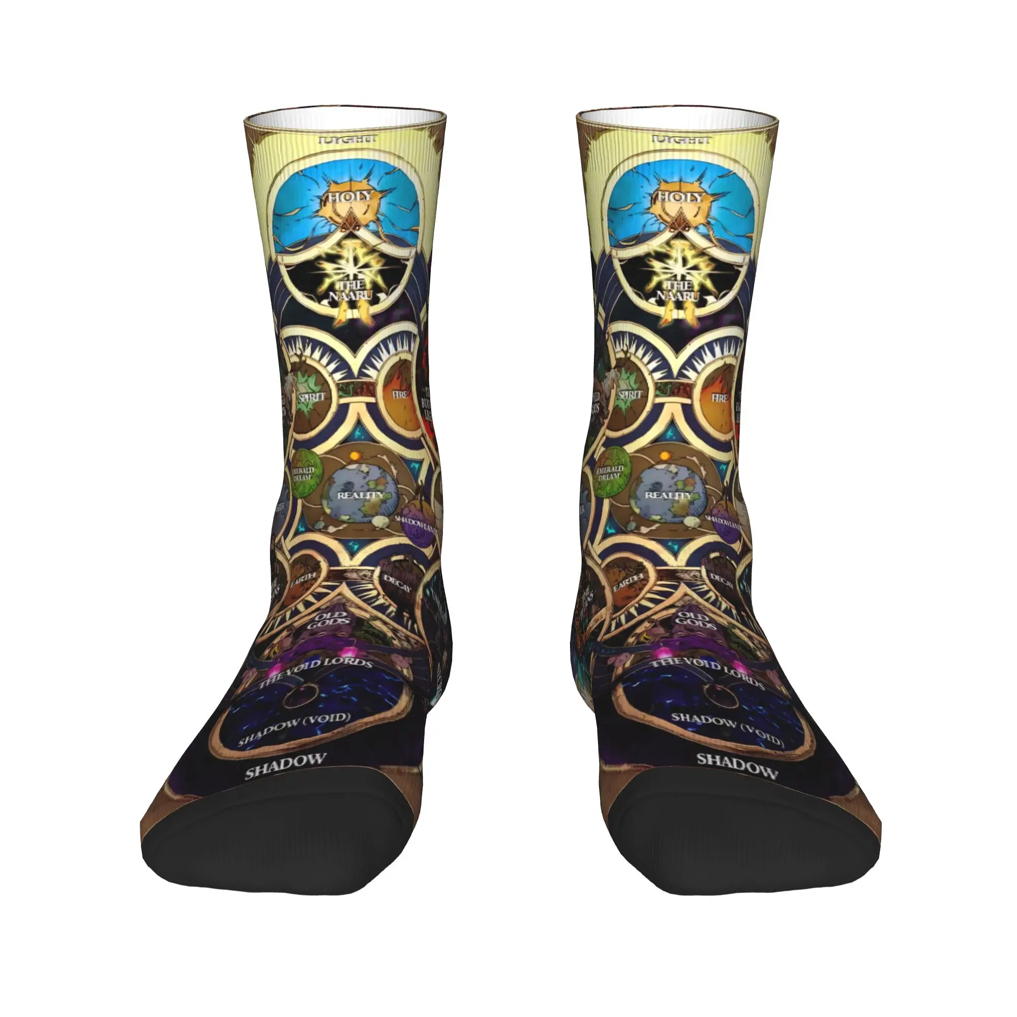 World of Warcraft Game  Socks  Printed Stockings Anti-Slip Men Socks Soft Breathable Autumn Funny Cycling Socks